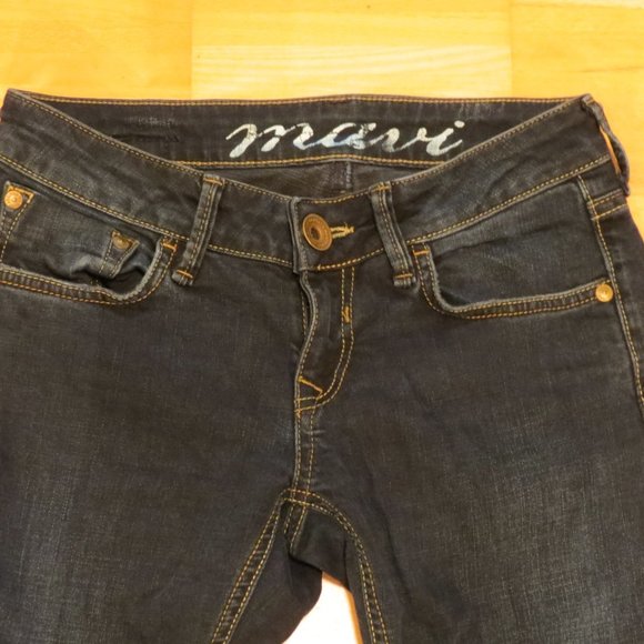 MAVI indigo low rise straight leg jeans 26 - Picture 2 of 8